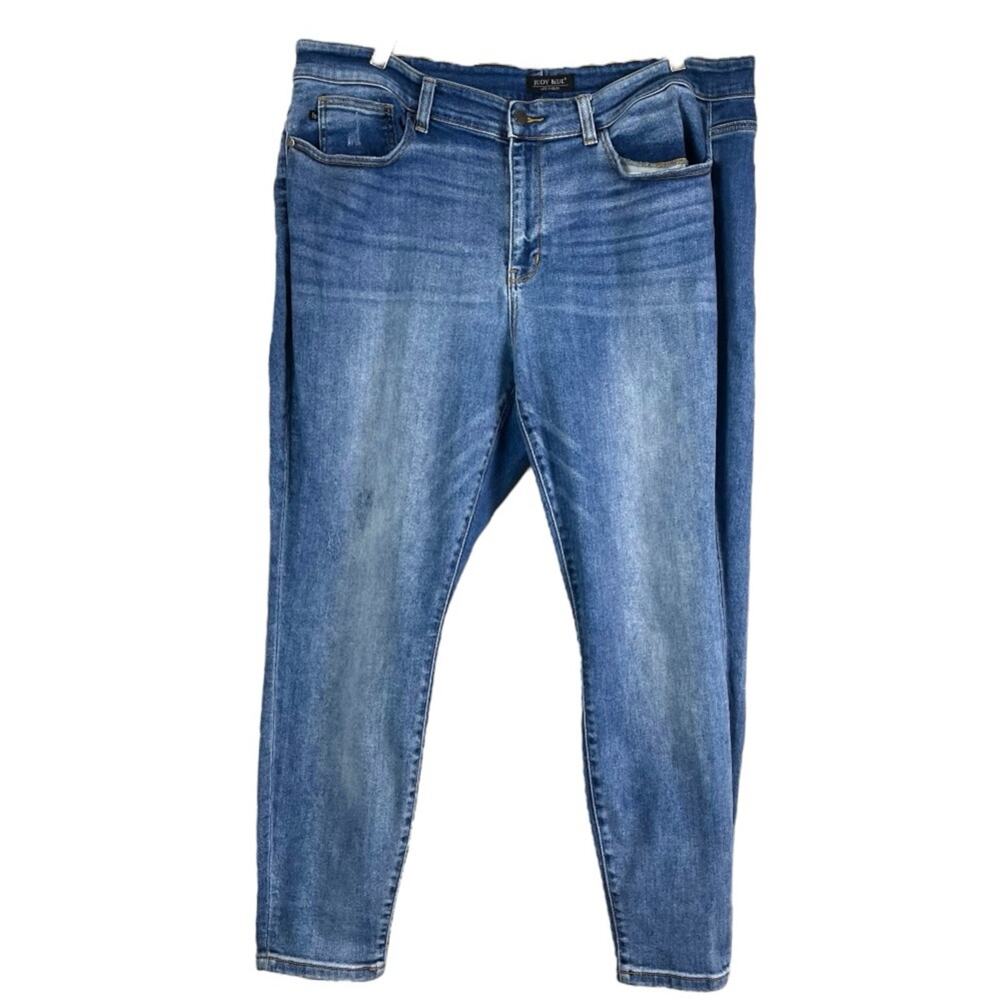 Judy Blue Women’s Plus Jeans Slim Fit High Rise Ankle Medium Wash Size 22W